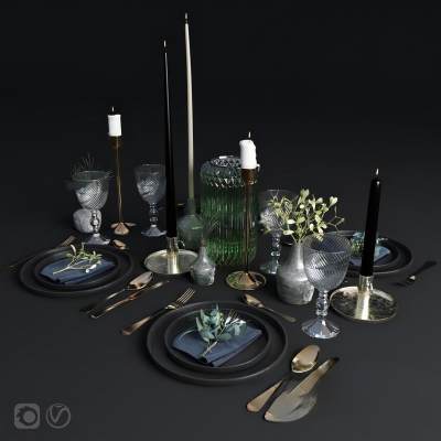 现代餐具组合-7